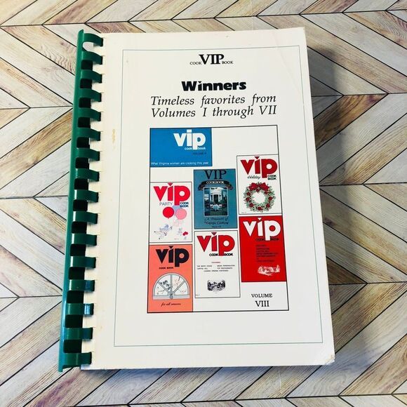 Vintage Cookbook "VIP Cookbook Winners Timeless Favorites..." 1992 - Picture 1 of 11
